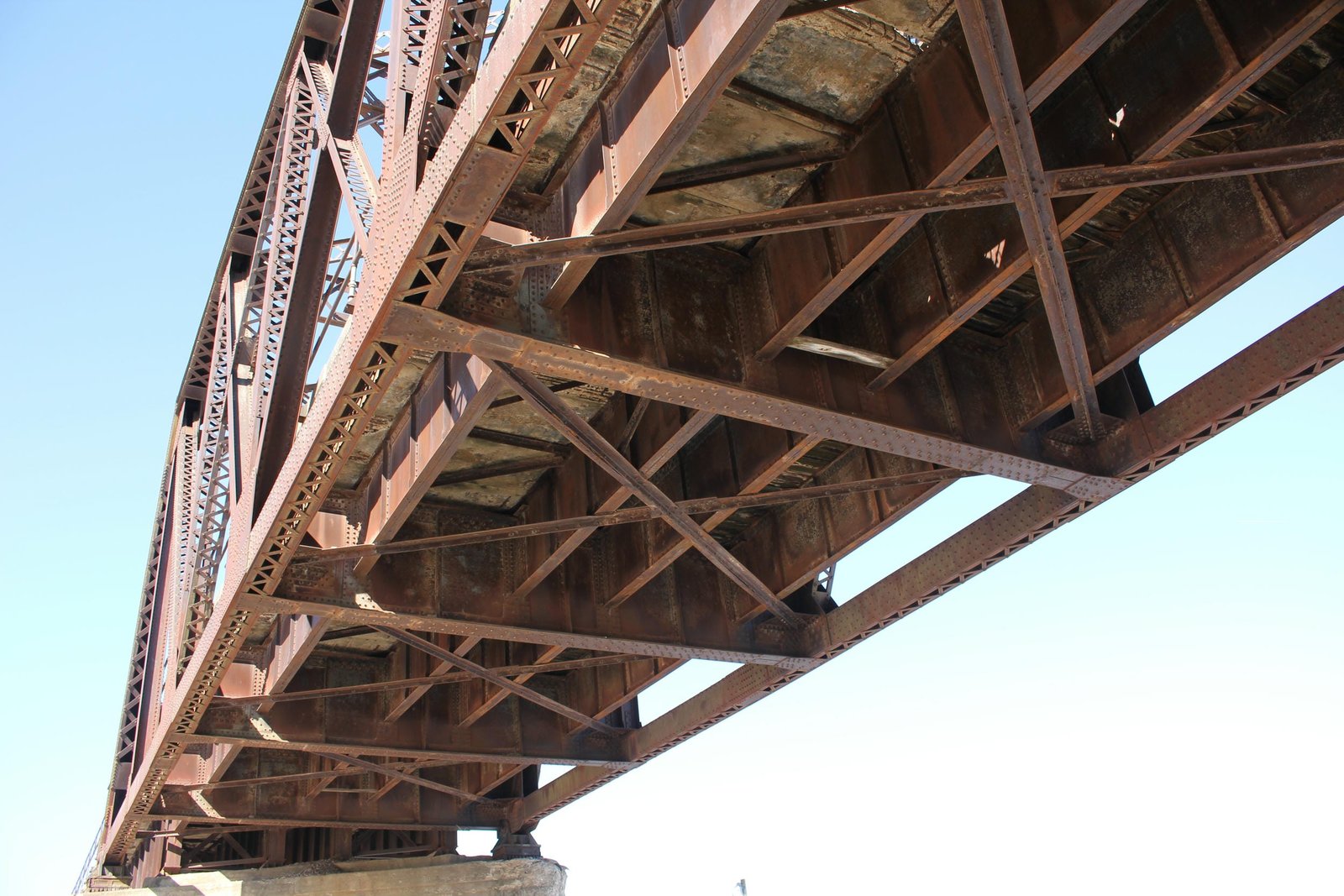 Underneath east span (span #1)